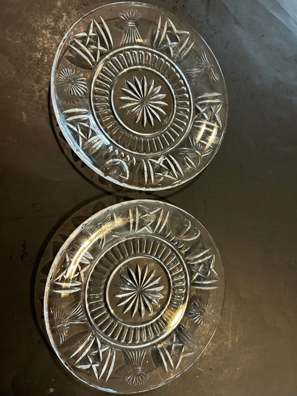 Waterford Crystal "MILLENIUM SERIES" 8" Lunch Salad Dessert Plates, SET OF 2 - Picture 6 of 6
